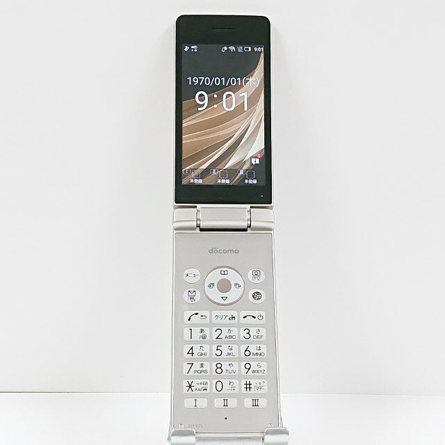 AQUOS ケータイ SH-02L ドコモ ゴールド 送料無料 本体 c21032 【中古】