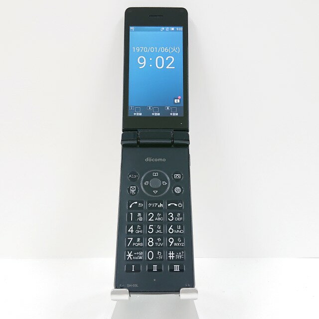 AQUOSカメラレスケータイ SH-03L ドコモ ブラック 送料無料 本体 c08461 【中古】