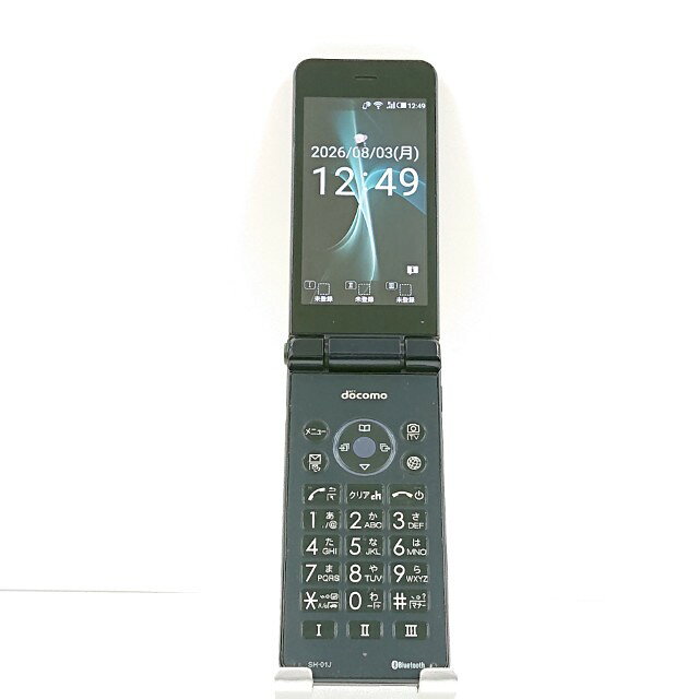 AQUOS ケータイ SH-01J ドコモ ブルーブラック 送料無料 本体 c20738 【中古】