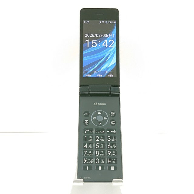 AQUOS ケータイ SH-02L ドコモ ブラック 送料無料 本体 c20771 【中古】