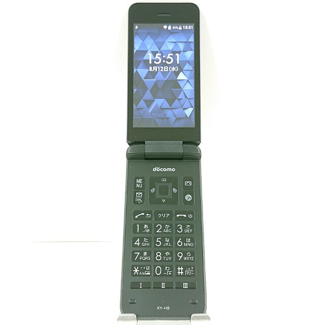 DIGNO ケータイ ベーシック KY-41B ドコモ ブラック 送料無料 本体 c21498 【中古】
