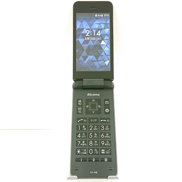 DIGNO ケータイ ベーシック KY-41B ドコモ ブラック 送料無料 本体 c21501 【中古】