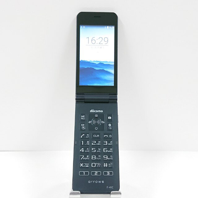 arrows ケータイ ベーシック F-41C ドコモ ネイビー 送料無料 本体 c21905 【中古】