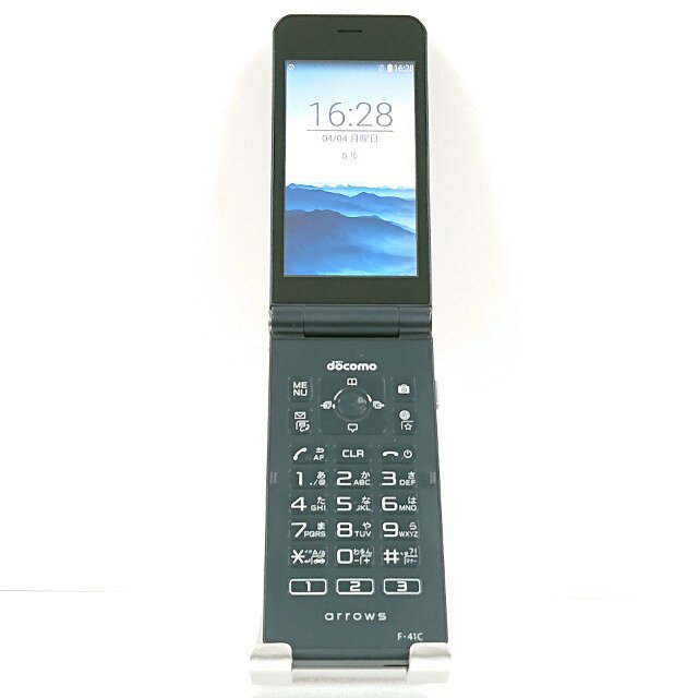 arrows ケータイ ベーシック F-41C ドコモ ネイビー 送料無料 本体 c21908 【中古】
