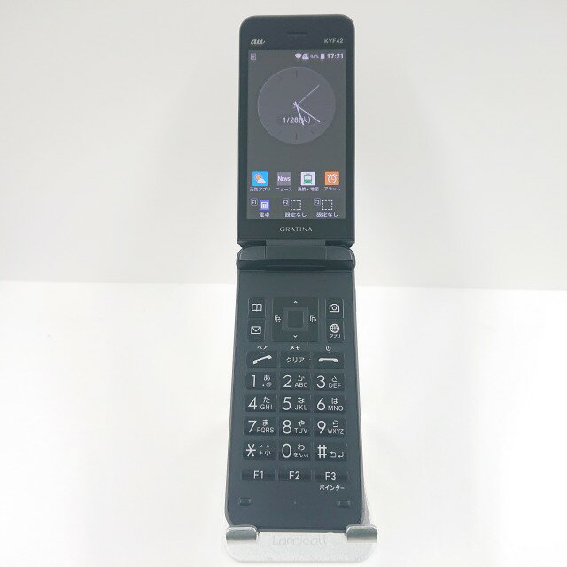 GRATINA KYF42 au ブラック 送料無料 本体 c09701 【中古】