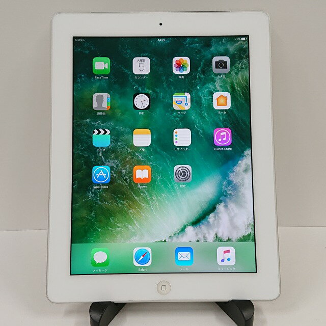iPad 第4世代 Wi-Fi+Cellular 16GB au ホワイト 送料無料 本体 c02614 【中古】