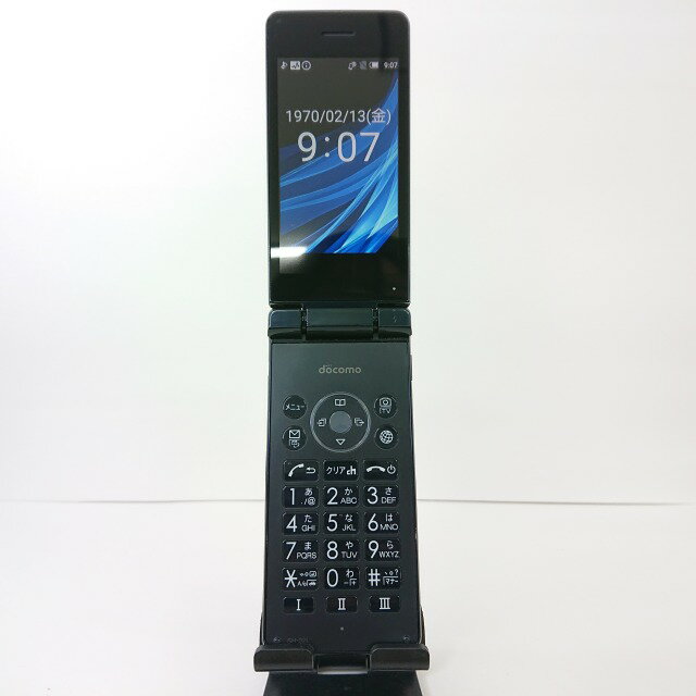 AQUOS ケータイ SH-02L docomo ブラック 送料無料 本体 c02819 【中古】