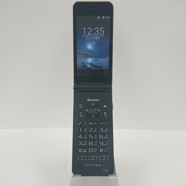 arrows ケータイ F-03L docomo ブラック 送料無料 本体 c02908 【中古】