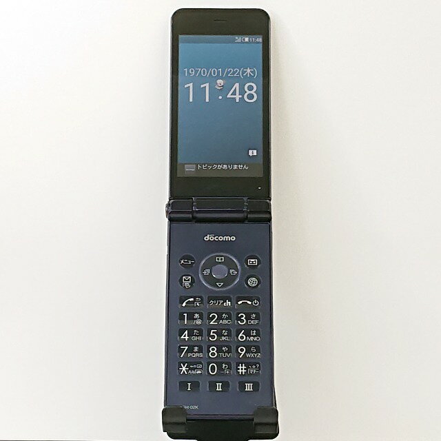 AQUOS ケータイ SH-02K docomo ブラック 送料無料 本体 c03006 【中古】