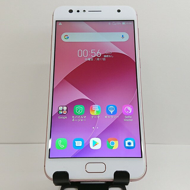 ZenFone 4 Selfie ZD553KL SIMフリー ローズピンク 送料無料 本体 c03728 【中古】