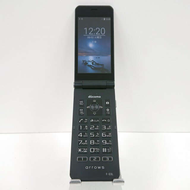 arrows ケータイ F-03L docomo ブラック 送料無料 本体 c03801 【中古】