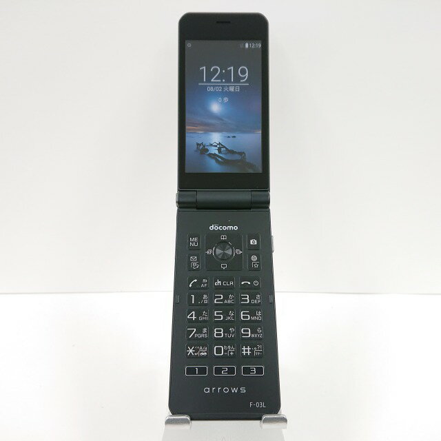 arrows ケータイ F-03L docomo ブラック 送料無料 本体 c03805 【中古】