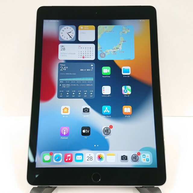 iPadAir2 Wi-Fi+Cellular 64GB au スペースグレイ 送料無料 本体 c04770 【中古】