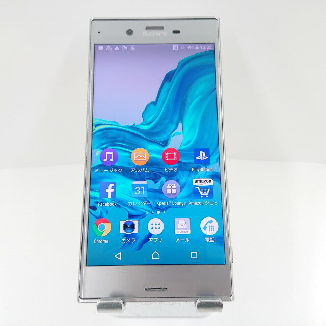 Xperia XZ 601SO SoftBank プラチナ 送料無料 本体 c09781 【中古】