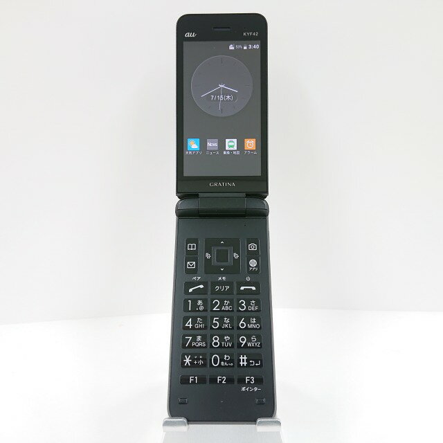 GRATINA KYF42 au ブラック 送料無料 本体 c09922 【中古】