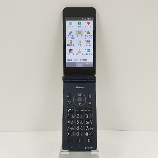 AQUOS ケータイ SH-01J ドコモ ブルーブラック 送料無料 本体 c10076 【中古】