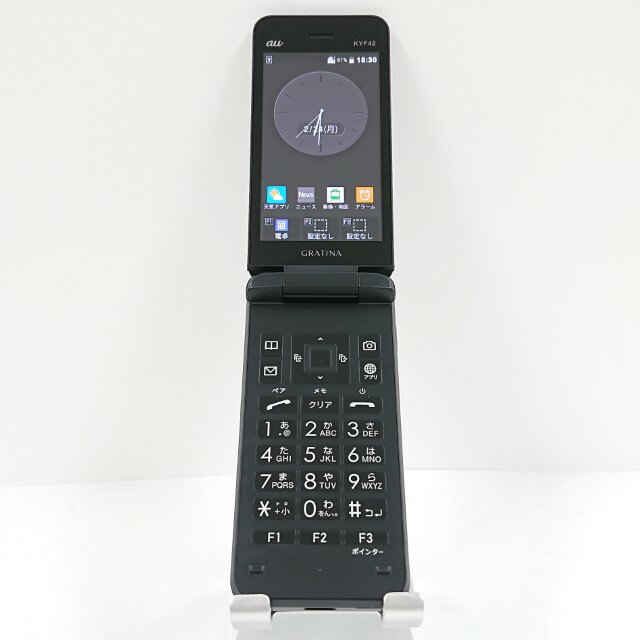 GRATINA KYF42 au ブラック 送料無料 本体 c10170 【中古】