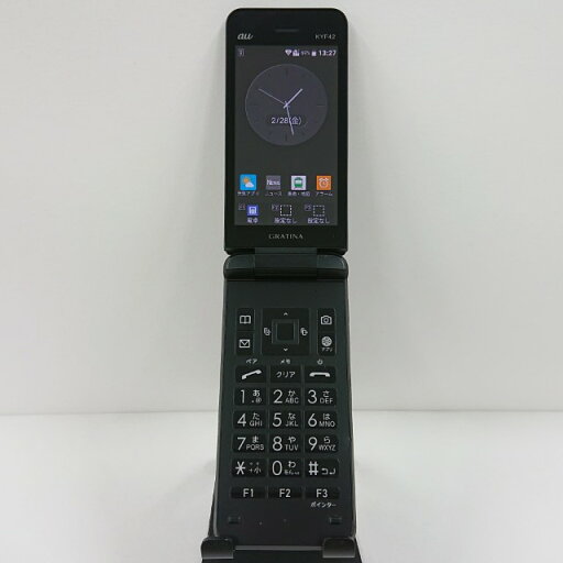 GRATINA KYF42 au ブラック 送料無料 本体 c10195 【中古】 GRATINA KYF42 au ブラック 送料無料 本体 c10195 【中古】