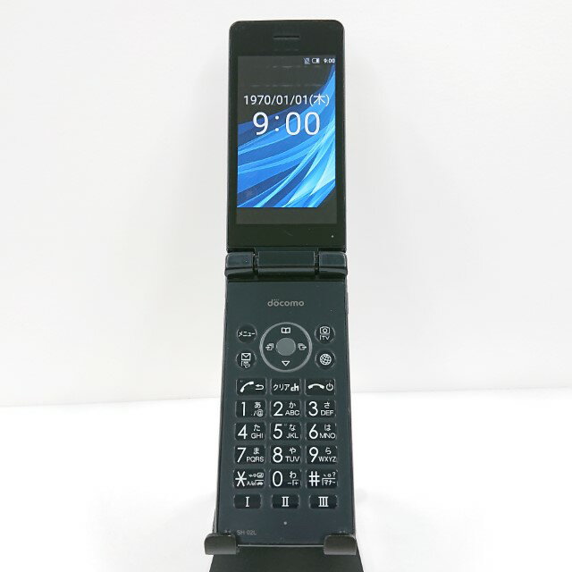 AQUOS ケータイ SH-02L ドコモ ブラック 送料無料 本体 c10698 【中古】