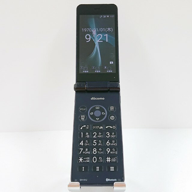 AQUOS ケータイ SH-01J ドコモ ブルーブラック 送料無料 本体 c10876 【中古】
