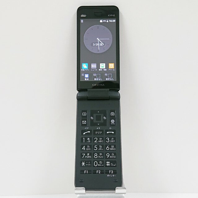 GRATINA KYF42 au ブラック 送料無料 本体 c10915 【中古】