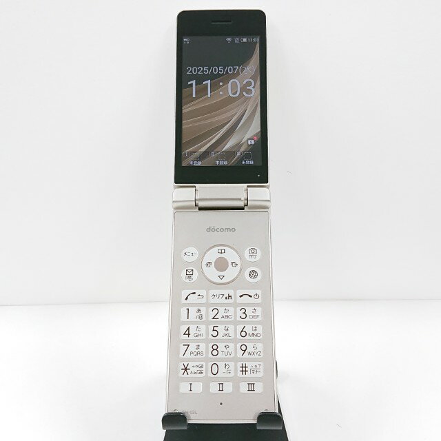 AQUOS ケータイ SH-02L ドコモ ゴールド 送料無料 本体 c12047 【中古】