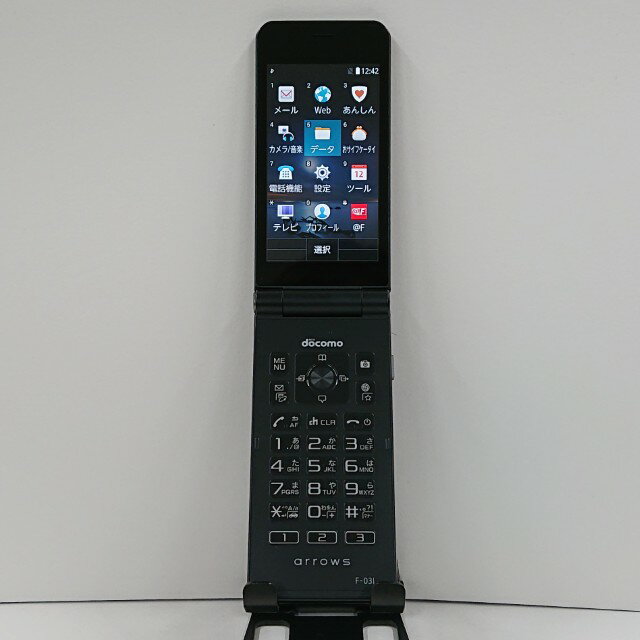 arrows ケータイ F-03L ドコモ ブラック 送料無料 本体 c12123 【中古】