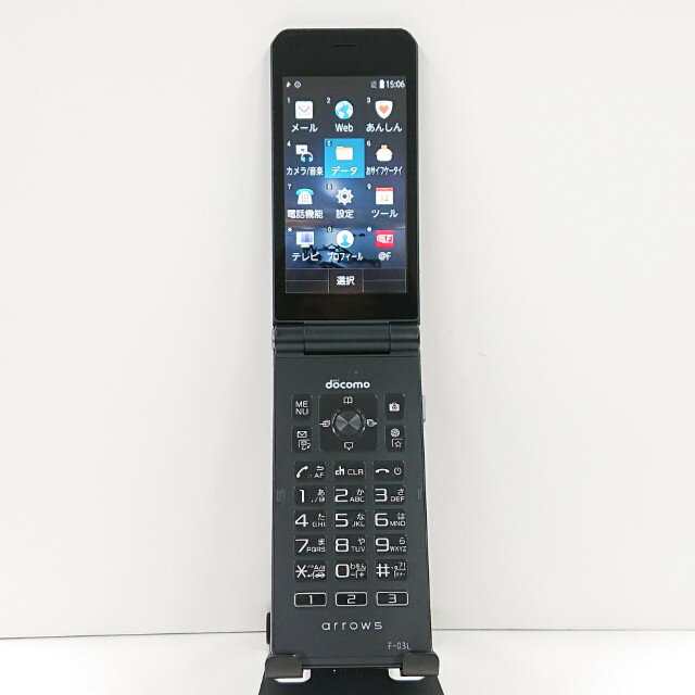 arrows ケータイ F-03L ドコモ ブラック 送料無料 本体 c12131 【中古】