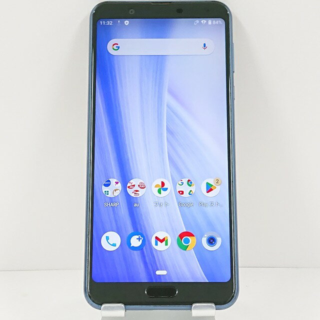 AQUOS sense3 plus サウンド SHV46 au クラッシィブルー 送料無料 本体 c12339 【中古】