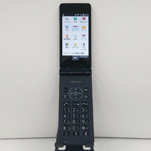 カメラレスケータイ SH-03L ドコモ ブラック 送料無料 本体 c12359 【中古】 カメラレスケータイ SH-03L ドコモ ブラック 送料無料 本体 c12359 【中古】