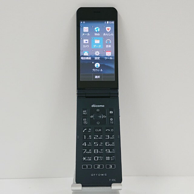 arrows ケータイ ベーシック F-41C ドコモ ネイビー 送料無料 本体 c12401 【中古】