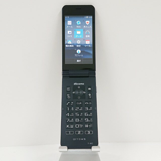 arrows ケータイ ベーシック F-41C ドコモ ネイビー 送料無料 本体 c12408 【中古】