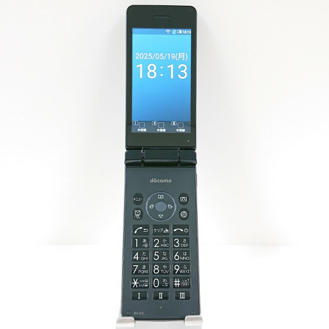 AQUOSカメラレスケータイ SH-03L ドコモ ブラック 送料無料 本体 c12504 【中古】