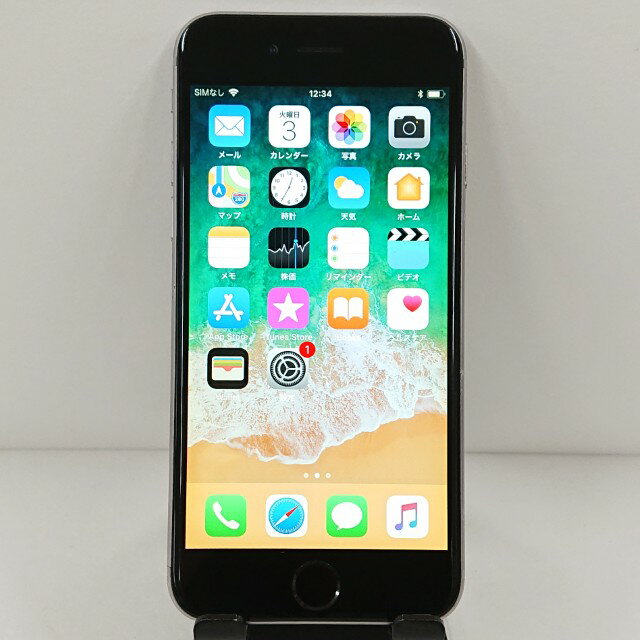 iPhone6 16GB au スペースグレイ 送料無料 本体 c12809 【中古】