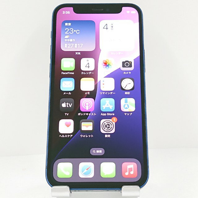 iPhone12 mini 256GB SoftBank ブルー 送料無料 本体 c12885 【中古】