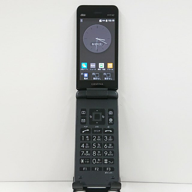 GRATINA KYF42 au ブラック 送料無料 本体 c13152 【中古】