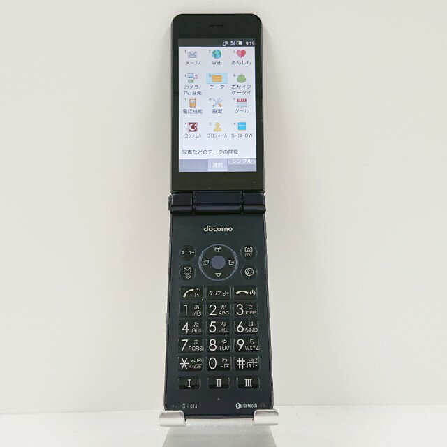 AQUOS ケータイ SH-01J ドコモ ブルーブラック 送料無料 本体 c13233 【中古】