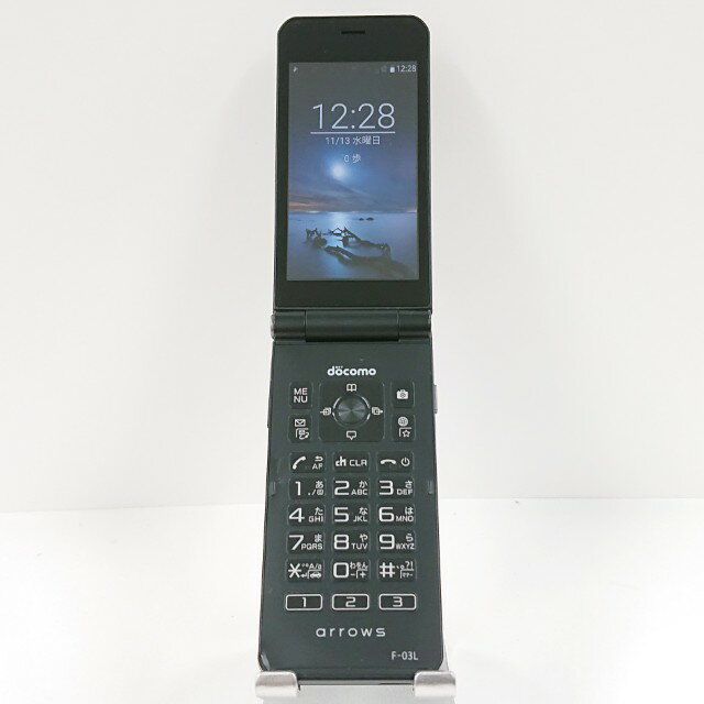 arrows ケータイ F-03L ドコモ ブラック 送料無料 本体 c13613 【中古】