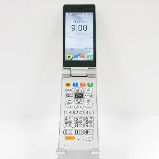 かんたん携帯9 NP505SH SoftBank プラチナシルバー 送料無料 本体 c13722 【中古】 かんたん携帯9 NP505SH SoftBank プラチナシルバー 送料無料 本体 c13722 【中古】