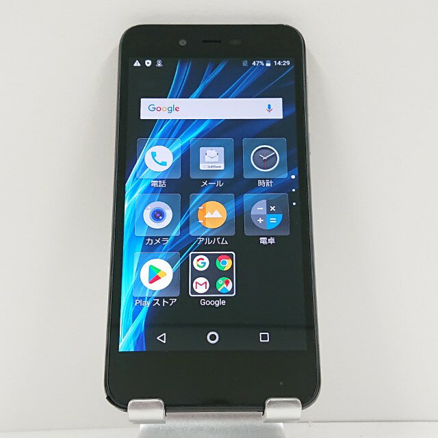 AQUOS sense basic 702SH SoftBank ブラック 送料無料 本体 c14105 【中古】