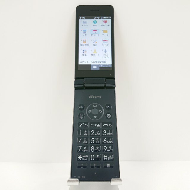 AQUOSカメラレスケータイ SH-03L ドコモ ブラック 送料無料 本体 c14228 【中古】