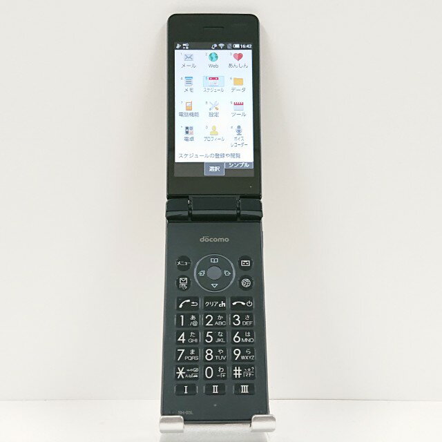 AQUOSカメラレスケータイ SH-03L ドコモ ブラック 送料無料 本体 c14192 【中古】
