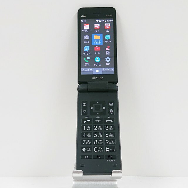 GRATINA KYF42 au ブラック 送料無料 本体 c14204 【中古】