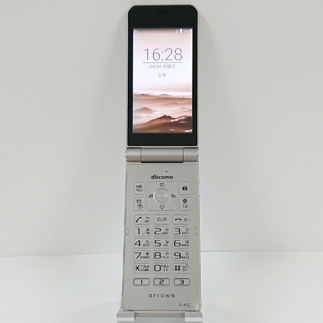 arrows ケータイ ベーシック F-41C ドコモ ゴールド 送料無料 本体 c14328 【中古】