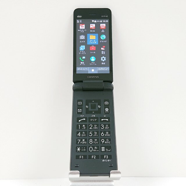 GRATINA KYF42 au ブラック 送料無料 本体 c14434 【中古】