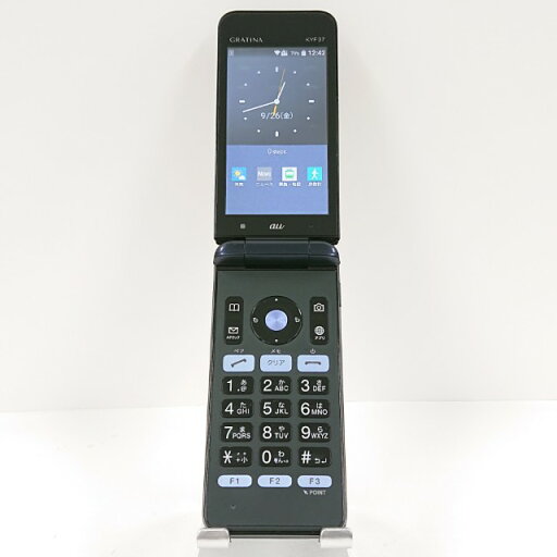 GRATINA KYF37 au ネイビーブラック 送料無料 本体 c14776 【中古】 GRATINA KYF37 au ネイビーブラック 送料無料 本体 c14776 【中古】
