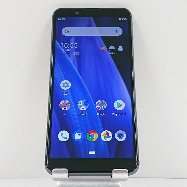 AQUOS sense3 basic SHV48 au ブラック 送料無料 本体 c15108 【中古】