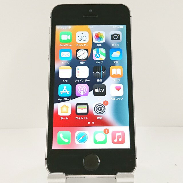 iPhoneSE 32GB au スペースグレイ 送料無料 本体 c15291 【中古】