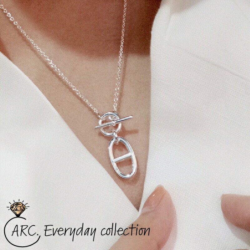 ★【エブリディコレクション チェーン アイコン ネックレス EDC】 シルバー ゴールド ペンダント コイン ネックレス シンプル W サークル 人気 パーティ トレンド 謝恩会 卒業 シンプル 送料無料のサムネイル