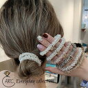 マラソン50%OFFcp!! エブリディコレクション キラキラ ビーズ ヘアリング EDC ヘアゴム ヘア アクセ レディース ヘアアレンジ 髪型 髪ゴム ヘッ...